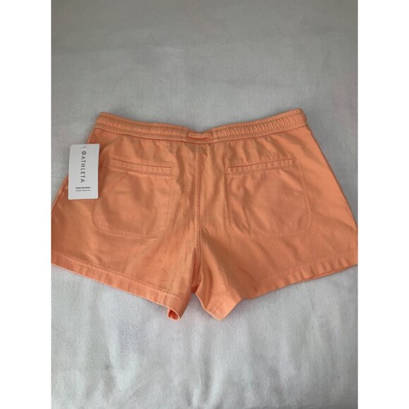Athleta Farallon Active Elastic Waist Shorts Size Large (12), Orange NEW - Picture 7 of 7